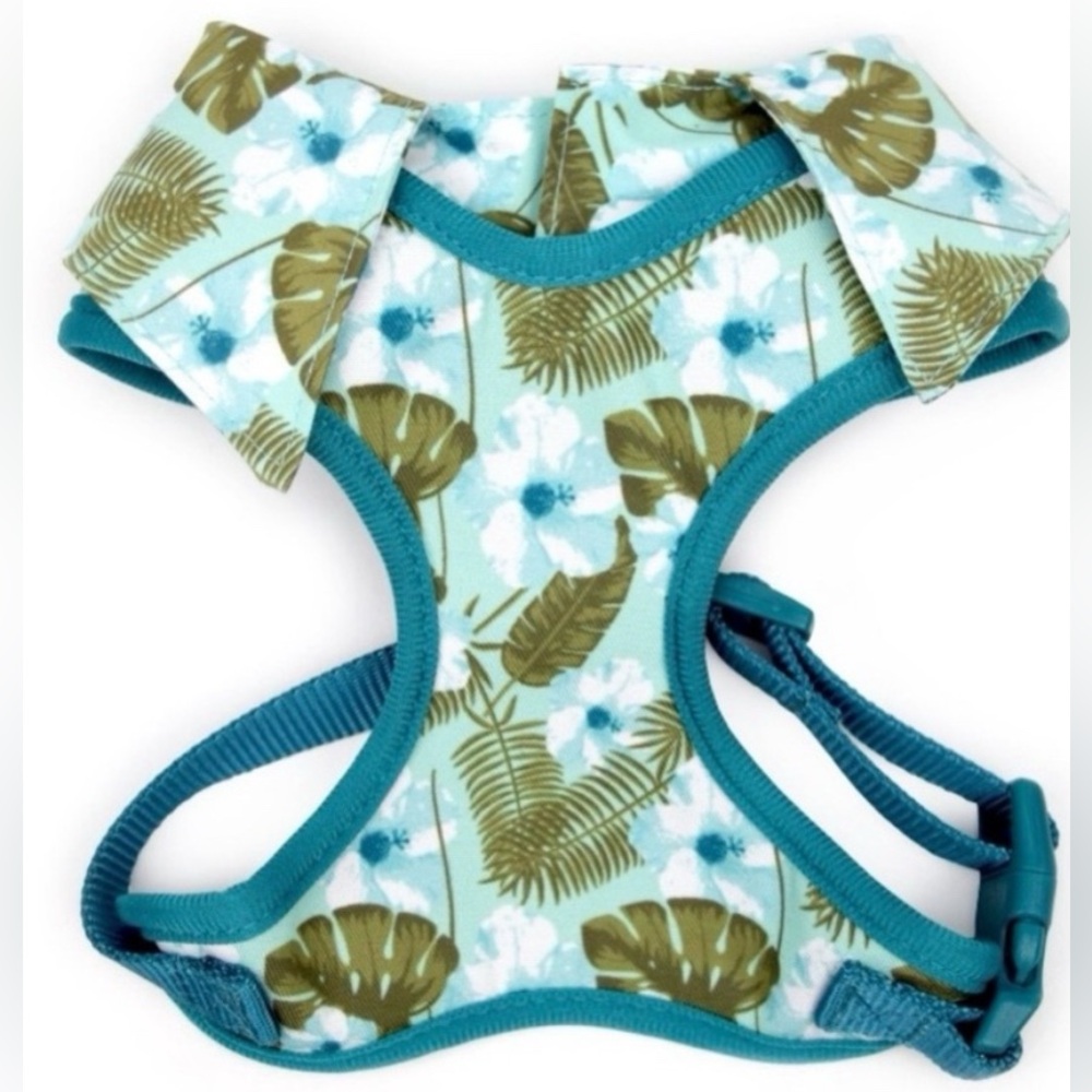 NWT Lot of 2x [Vibrant Life] Hawaiian Floral Harness & Bandanna Sz Medium Dog - Picture 4 of 15